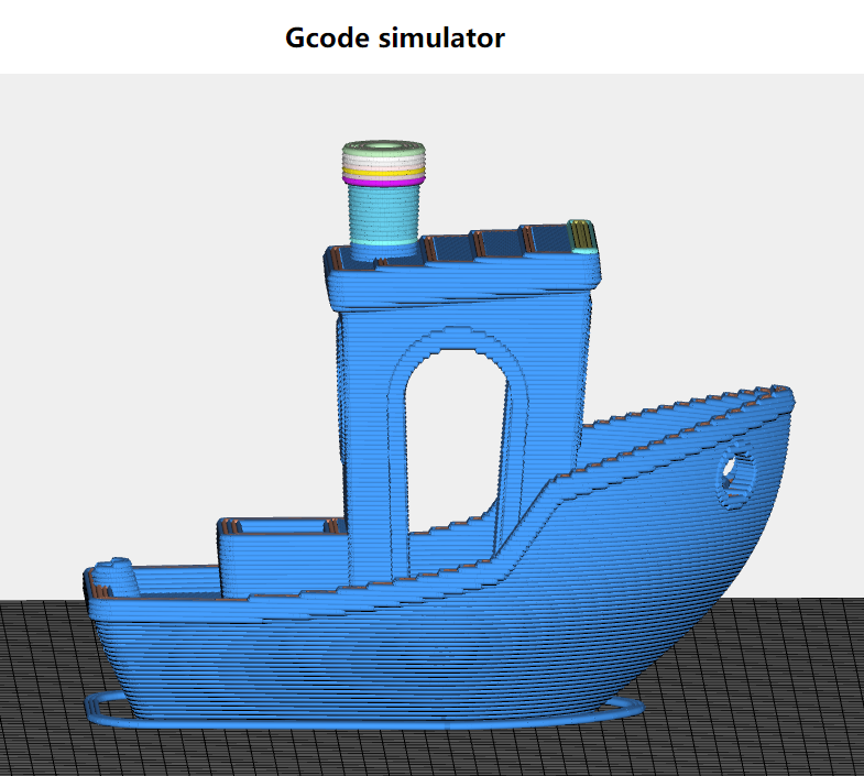 Los archivos gcode se pueden ver, simular, modificar y convertir en línea para la impresión 3D.